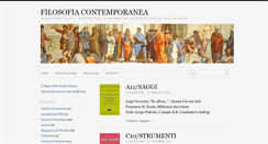 Desktop Screenshot of filosofiacontemporanea.it